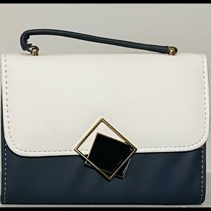 Blue and black Hand bag